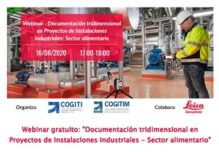 Webinar gratuito "Documentacin tridimensional en Pr.Instalac.Industriales: Sector alimentario"