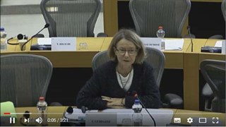 INTERVENCIN DE LA EURODIPUTADA ALEMANA EVELYNE GERBHARDT HABLANDO DEL COGITI EN SESIN PARLAMENT.